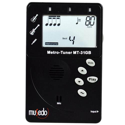 小天使Musedo通用调音器节拍器二胡琵琶古筝扬琴校音器三合一MT31