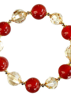 玛瑙礼品情人节水晶手链送女友