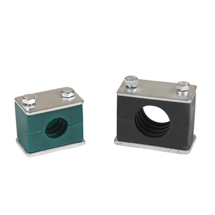 轻型单孔外六角塑料管夹船用液压油管卡6-30mm紧固件支架钢管夹