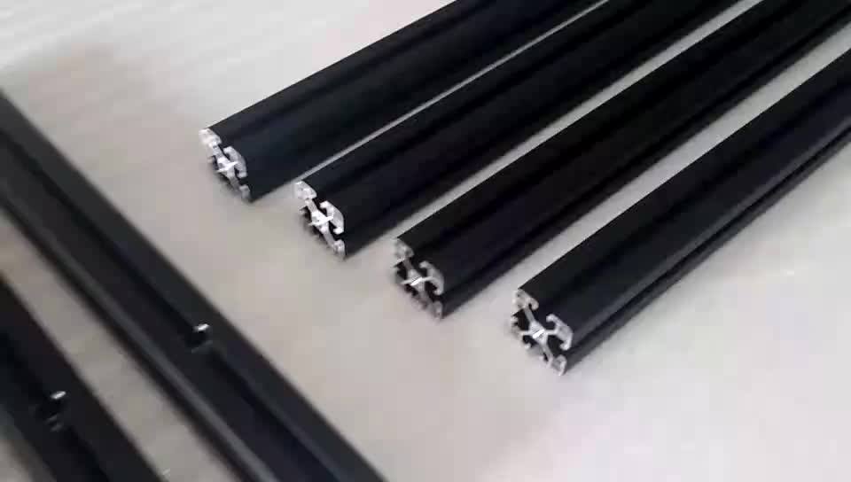 6060 T6 Aluminium Profile Manufacturer / Oem Aluminium Extrusion Black