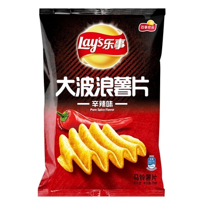 乐事大波浪薯片70克*10袋