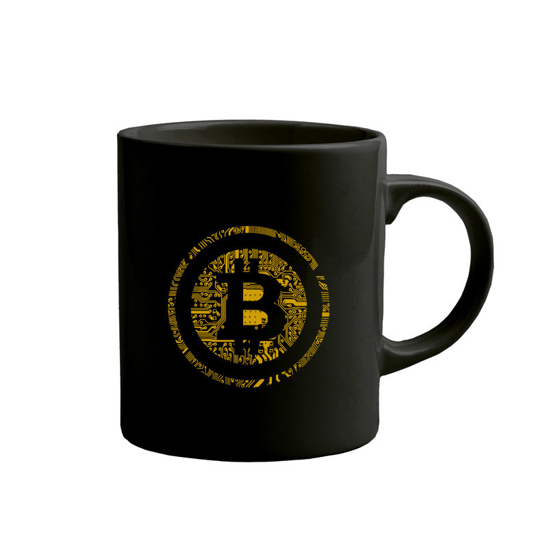 比特币bitcoin美式风陶瓷马克杯