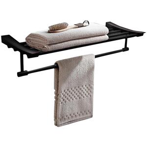 潜水艇黑色毛巾架浴巾架卫生间卫浴五金挂件套装浴室置物架毛巾杆