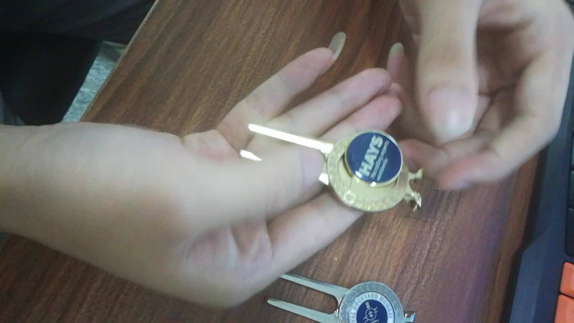 Best Selling Wholesale Custom Zinc Alloy Golf Divot Tool With Your 