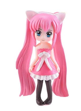 diy花盆pvc可爱风美女摄影小摆件