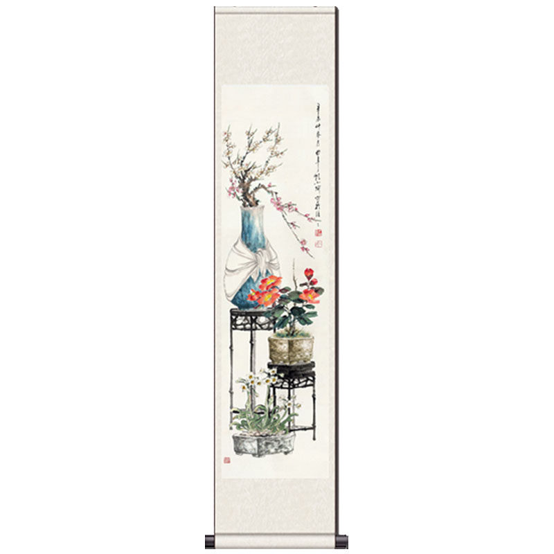 花卉四条屏客厅字画挂画壁画国画