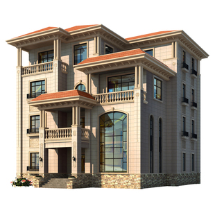 独栋别墅图纸设计图纸新农村宅基地自建房设计图欧式风复式楼四层