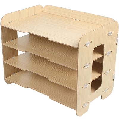 绚动木质杂志盒创意整理收纳架