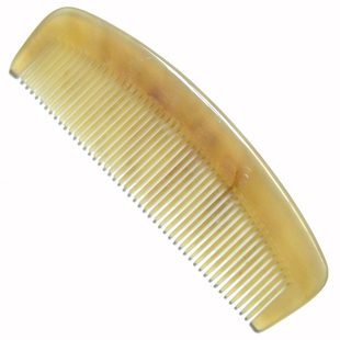 牧童牛角梳大清仓黄白牛角梳子黑水牛角梳木梳宽齿细齿梳光滑圆润