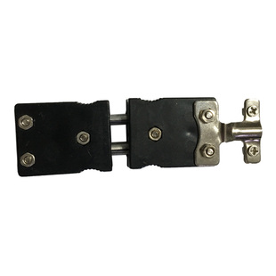 J型大圆角测温线插头插座温度表配套感温探头热电偶插头大黑插头