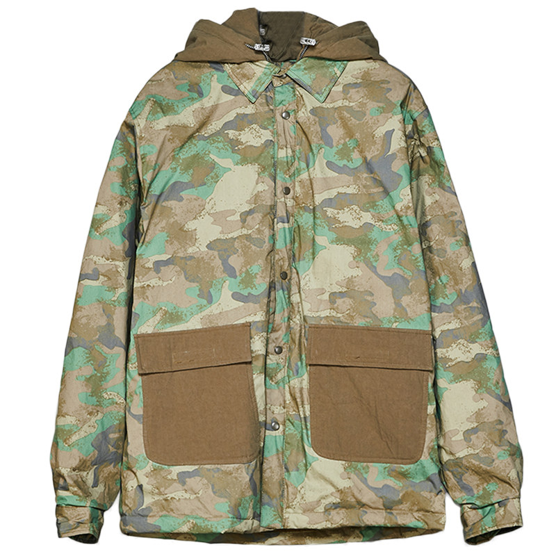 面包服拼接修身潮流复古冬棉衣