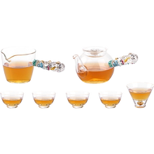 容山堂水晶玻璃功夫茶具耐热煮茶杯1