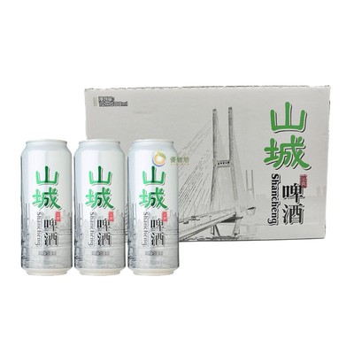 重庆啤酒500ml8.0山城冰爽