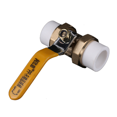 大体PPR双活接铜球阀柯比德纯铜