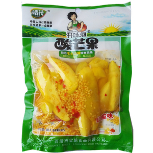 休闲美食酸芒果腌制芒果水果酸辣味泡菜酱菜酸菜特产酸甜零食