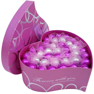 真知棒棒棒糖礼盒40颗心形创意糖果送男女友七夕情人节生日礼物