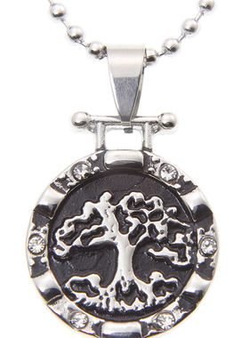 生命之源木神量体钛钢原创吊坠