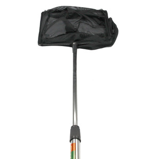 不锈钢伸缩渔捞鱼缸网兜儿童捞网家用网抄鱼网伸缩超硬编织捞鱼网