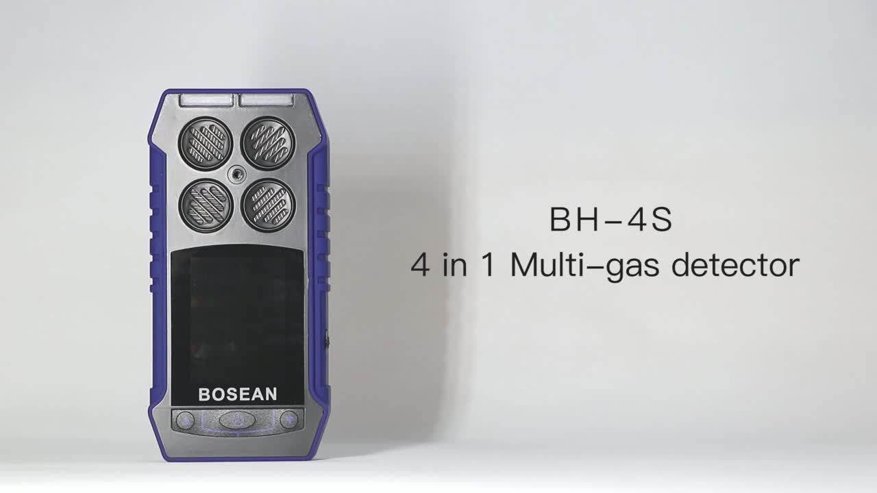 Portable Gas Detector,Multi 4 No2 Co2 Co H2s Gas Leak Analyzer For