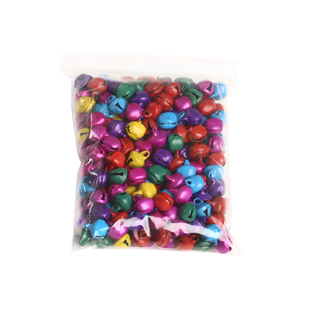 热卖促销铁铃DIY饰品配件6-14毫米彩色金色银色小铃铛手链材料