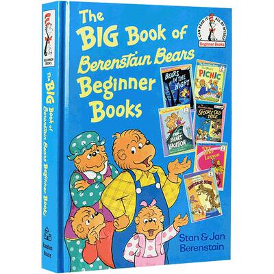 英文原版绘本The Big Book of Berenstain Bears6个故事贝贝熊合集精装Beginner Books苏斯博士儿童英语启蒙认知图画书趣味