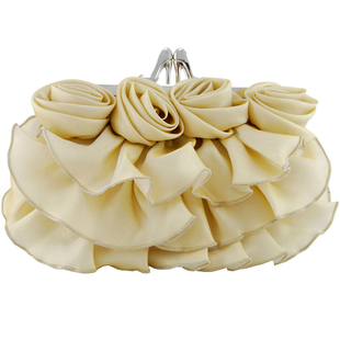 甜美花朵新娘包晚宴包女手拿包 旗袍手拎包绸缎包婚礼手袋晚装包