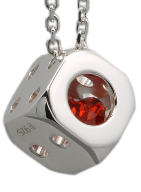 由己玲珑骰子安红豆项链YOOUJIW