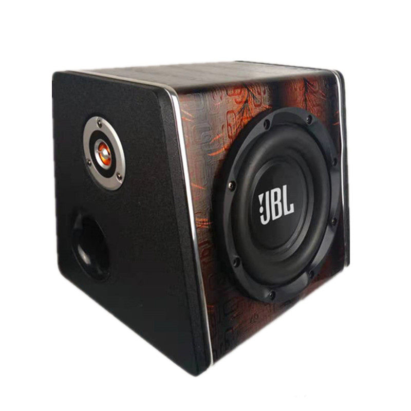 梯形车载6.5寸8寸音响12V24V220V蓝牙插卡音频输入家用有源低音炮