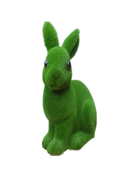 田园泡沫兔子绿植墙庭院动物摆件