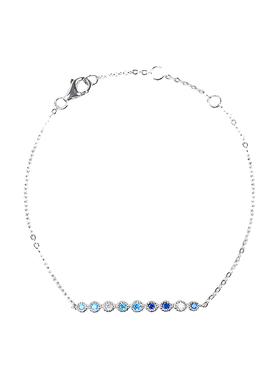 一滴沧海s925银手链送女镶嵌轻奢