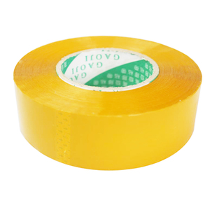大卷淘宝打包批发加厚黄色宽4cm快递封箱封口透明大胶带胶布定制