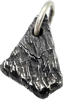 幸运石头吊坠项链手工s925纯银许愿石吊坠银实心复古男钥匙扣挂件