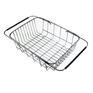 304不锈钢沥水篮水槽伸缩沥水架厨房洗菜盆滤水篮洗碗池碗碟架