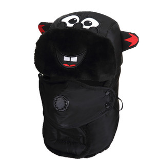 韩版潮男冬天加绒加厚保暖东北棉帽亲子雷锋帽子可爱儿童滑雪帽