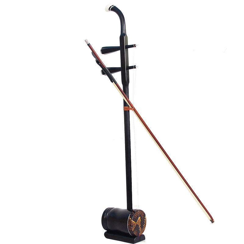 演奏黑檀木圆筒广东高胡乐器赠松香弦弓码子标准校音厂家促销梵巢