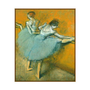 德加芭蕾舞油画欧式人物古典小众艺术装饰画卧室客厅书房琴房挂画
