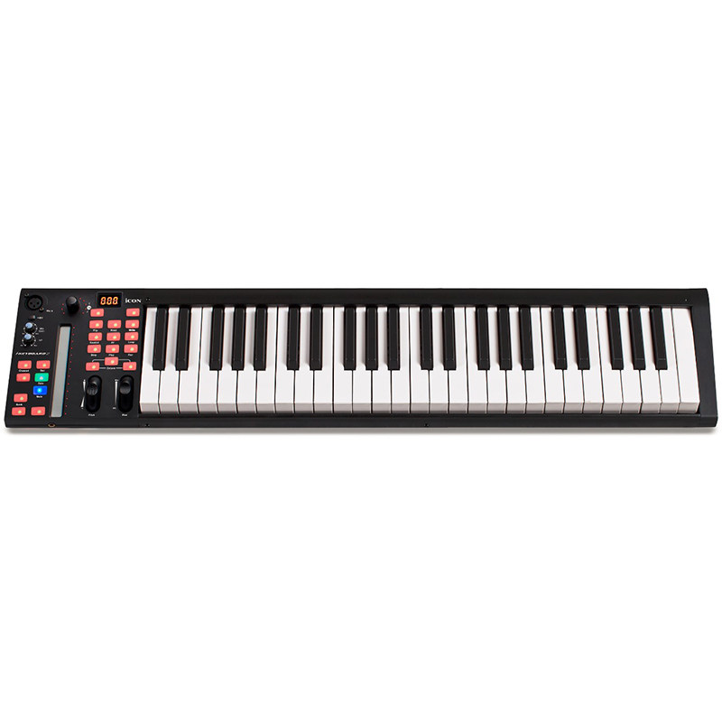 富达音频-ICON iKeyboard 5S 新款自带声卡 49键MIDI键盘 控制器