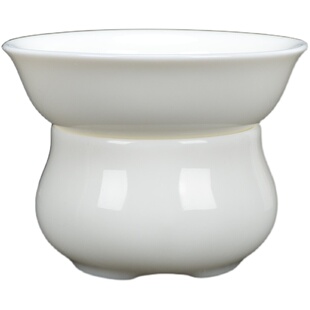 茶漏茶滤创意陶瓷过滤网茶叶茶隔过滤器功夫茶具配件白瓷泡茶漏斗