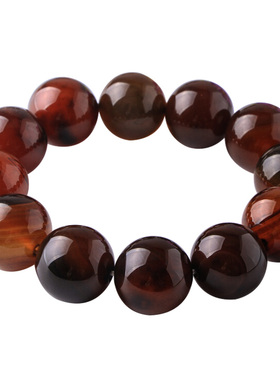 天然玛瑙男女款珠子水晶玉石手链