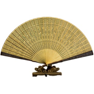 【非遗礼品扇】送老外老阊门苏州特产檀香扇中国风檀木扇子折扇