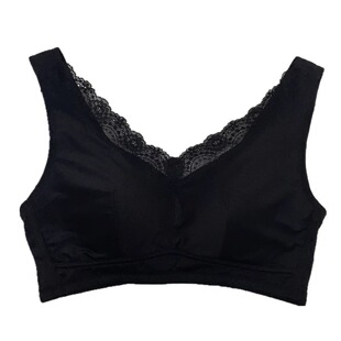 爆款促销舒适背心式无钢圈文胸上托收副乳内衣亲肤云感棉B中厚2cm