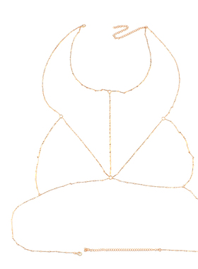 编织比基尼夜店海滩身体链新品