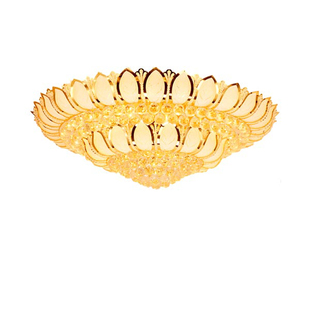 大雄宝殿莲花水晶灯吸顶灯1米2现代简约现代奢华大气灯具寺庙佛堂