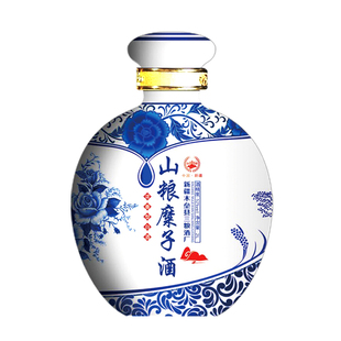 新疆山粮糜子酒52度浓香型青花瓷系列原酒纯粮食白酒整箱特价包邮