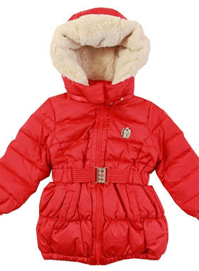 韩国进口红色羽绒服童装