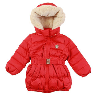 现货 韩国进口童装乐天百货专柜French Cat法国猫女童红色羽绒服