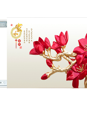 可推拉无框开关盒电表箱装饰画