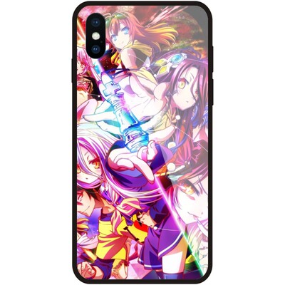iphone手机壳定制苹果玻璃镜面