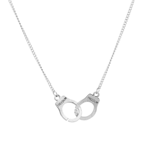 王一博同款项链个性潮人复古长项链ins情侣字母手铐锁骨链吊坠