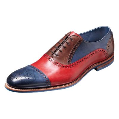 barker手工三接头牛津皮鞋